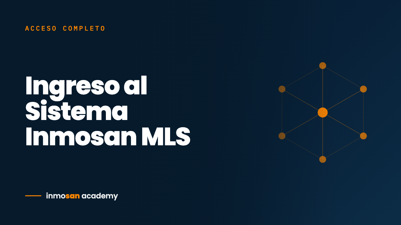 Portada del curso Ingreso al Sistema Inmosan MLS